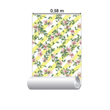 Load image into Gallery viewer, Striped With Floral Peel &amp; Stick Wallpaper N06033
