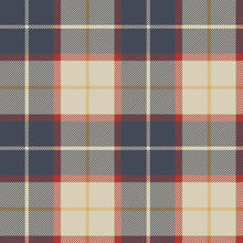 Load image into Gallery viewer, Beige Red and Blue Plaid Peel &amp; Stick Wallpaper N06037
