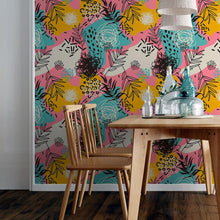 Load image into Gallery viewer, Tropical Colorful Peel &amp; Stick Wallpaper N06039
