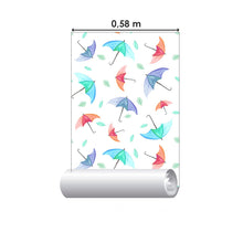 Load image into Gallery viewer, Watercolor Umbrella Peel &amp; Stick Wallpaper N06041
