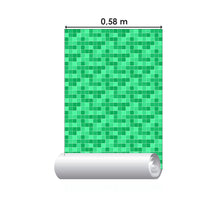 Load image into Gallery viewer, Tile Tablets Tessellation Style Green Peel &amp; Stick Wallpaper N06062

