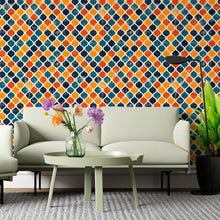 Load image into Gallery viewer, Marmaid Tail Blue Orange Peel &amp; Stick Wallpaper N06066
