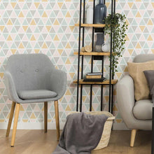 Load image into Gallery viewer, Geometric Triangles Peel &amp; Stick Wallpaper N06095
