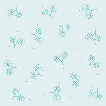 Load image into Gallery viewer, Minimalist Green Flowers Peel &amp; Stick Wallpaper N06132
