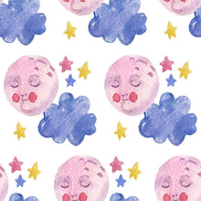 Load image into Gallery viewer, Moon and Star Peel &amp; Stick Wallpaper N06141
