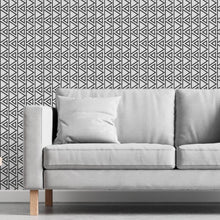 Load image into Gallery viewer, Geometric Modern Triangles Peel &amp; Stick Wallpaper N06149
