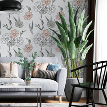Load image into Gallery viewer, Wildflowers Peel &amp; Stick Wallpaper N06154
