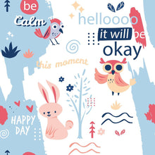 Load image into Gallery viewer, Birds and Bunnies Peel &amp; Stick Wallpaper N06161
