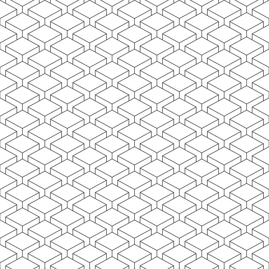 Geometric Cubes Peel & Stick Wallpaper N06164