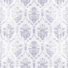 Load image into Gallery viewer, Damask Classic Blue White Peel &amp; Stick Wallpaper N06171
