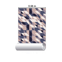 Load image into Gallery viewer, Geometric Cream and Gray Peel &amp; Stick Wallpaper N06182
