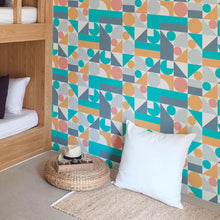 Load image into Gallery viewer, Tile Geometric Peel &amp; Stick Wallpaper N06193
