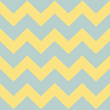 Load image into Gallery viewer, Chevron Yellow and Blue Peel &amp; Stick Wallpaper N06202
