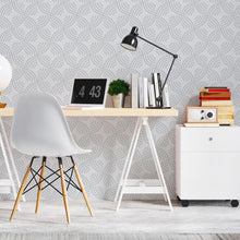 Load image into Gallery viewer, Tile Gray Geometric Peel &amp; Stick Wallpaper N06206
