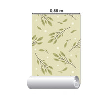 Load image into Gallery viewer, Leaves and Polka Dot Peel &amp; Stick Wallpaper N06220
