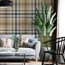 Load image into Gallery viewer, Vertical Plaid Peel &amp; Stick Wallpaper N06228
