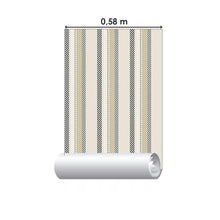 Load image into Gallery viewer, Beige Striped Peel &amp; Stick Wallpaper N06231
