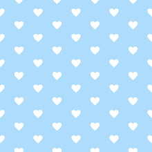 Load image into Gallery viewer, Blue Hearts Peel &amp; Stick Wallpaper N06240
