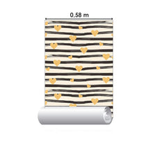 Load image into Gallery viewer, Stripes With Hearts Peel &amp; Stick Wallpaper N06248
