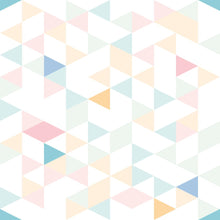 Load image into Gallery viewer, Colorful Triangles Peel &amp; Stick Wallpaper N06254
