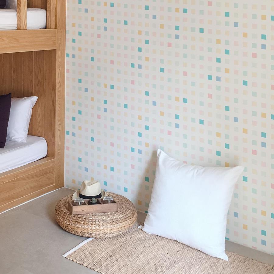 Colorful Squares Peel & Stick Wallpaper N06257