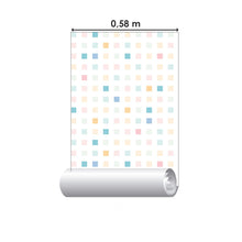 Load image into Gallery viewer, Colorful Squares Peel &amp; Stick Wallpaper N06257
