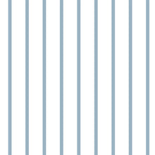 Load image into Gallery viewer, Fine Lines Blue and White Peel &amp; Stick Wallpaper N06268
