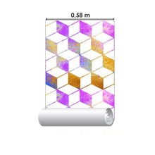Load image into Gallery viewer, Psychedelic Cubes Peel &amp; Stick Wallpaper N06271
