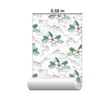 Load image into Gallery viewer, Flowers and Pearls Watercolor Peel &amp; Stick Wallpaper N06275
