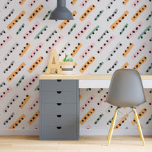 Load image into Gallery viewer, Colorful Artistic Brush Strokes Peel &amp; Stick Wallpaper N06281
