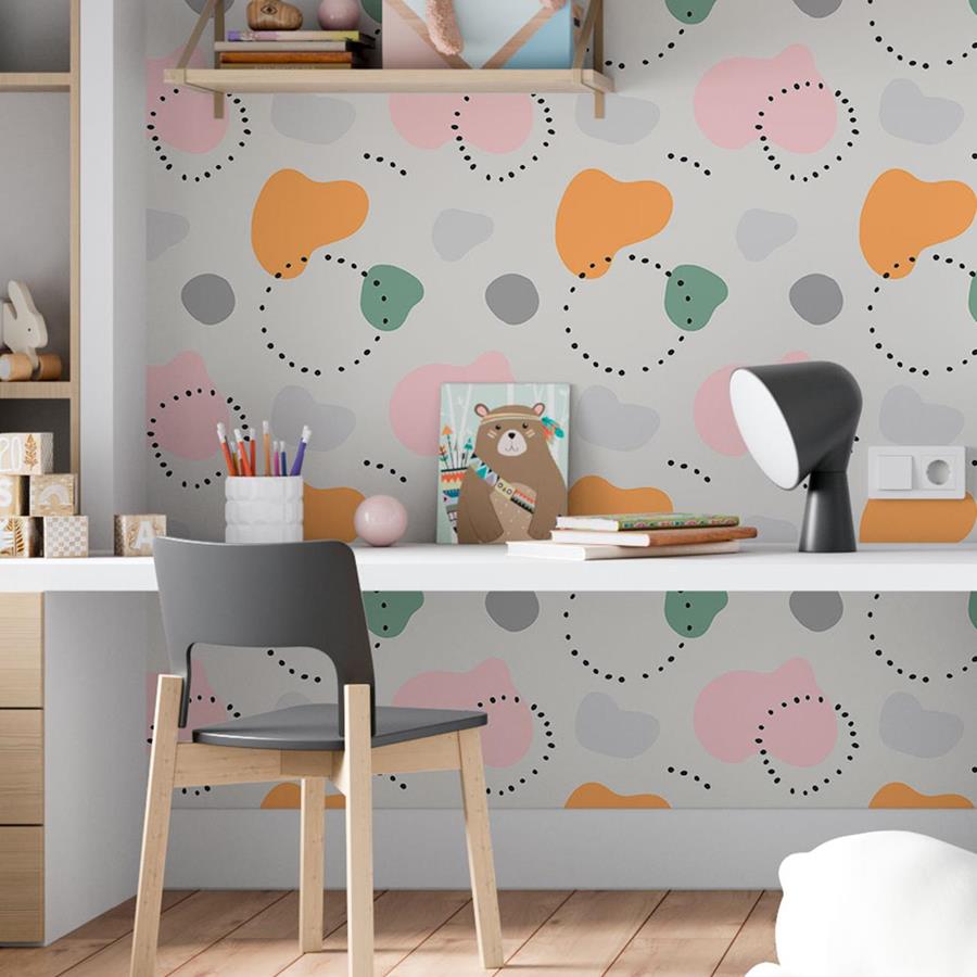 Colorful Spots Peel & Stick Wallpaper N06282