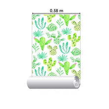 Load image into Gallery viewer, Cactos Watercolor Peel &amp; Stick Wallpaper N07001
