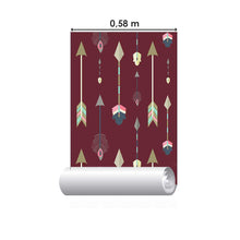 Load image into Gallery viewer, Boho Red Arrows Peel &amp; Stick Wallpaper N07024
