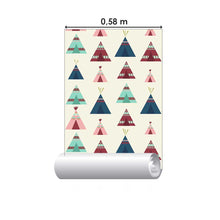 Load image into Gallery viewer, Boho Tent Colorful Peel &amp; Stick Wallpaper N07025
