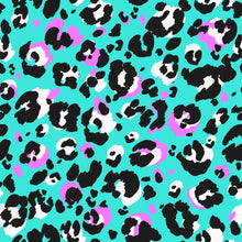 Load image into Gallery viewer, Animal Print Jaguar Neon Peel &amp; Stick Wallpaper N07049
