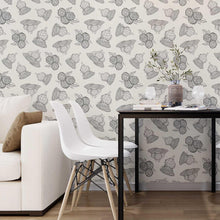 Load image into Gallery viewer, Exotic Flowers B&amp;W Peel &amp; Stick Wallpaper N07056

