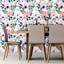 Load image into Gallery viewer, Watercolor Wildflowers Peel &amp; Stick Wallpaper N07057
