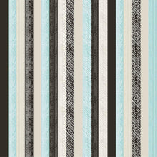 Load image into Gallery viewer, Stripes With Draws Blue and Beige Peel &amp; Stick Wallpaper N07066
