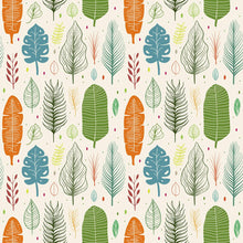 Load image into Gallery viewer, Abstract Leaves Colorful Peel &amp; Stick Wallpaper N07070
