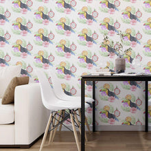 Load image into Gallery viewer, Watercolor Tropical Peel &amp; Stick Wallpaper N07072
