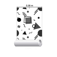 Load image into Gallery viewer, Geometric Math Peel &amp; Stick Wallpaper N07087
