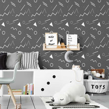 Load image into Gallery viewer, Abstract Grey Peel &amp; Stick Wallpaper N07089
