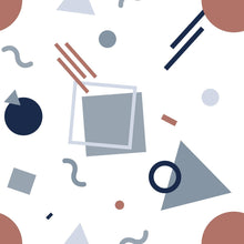 Load image into Gallery viewer, Math Geometric Peel &amp; Stick Wallpaper N07092
