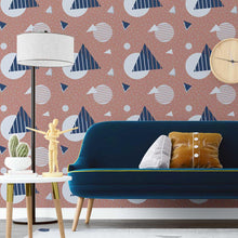 Load image into Gallery viewer, Geometric Peel &amp; Stick Wallpaper N07095

