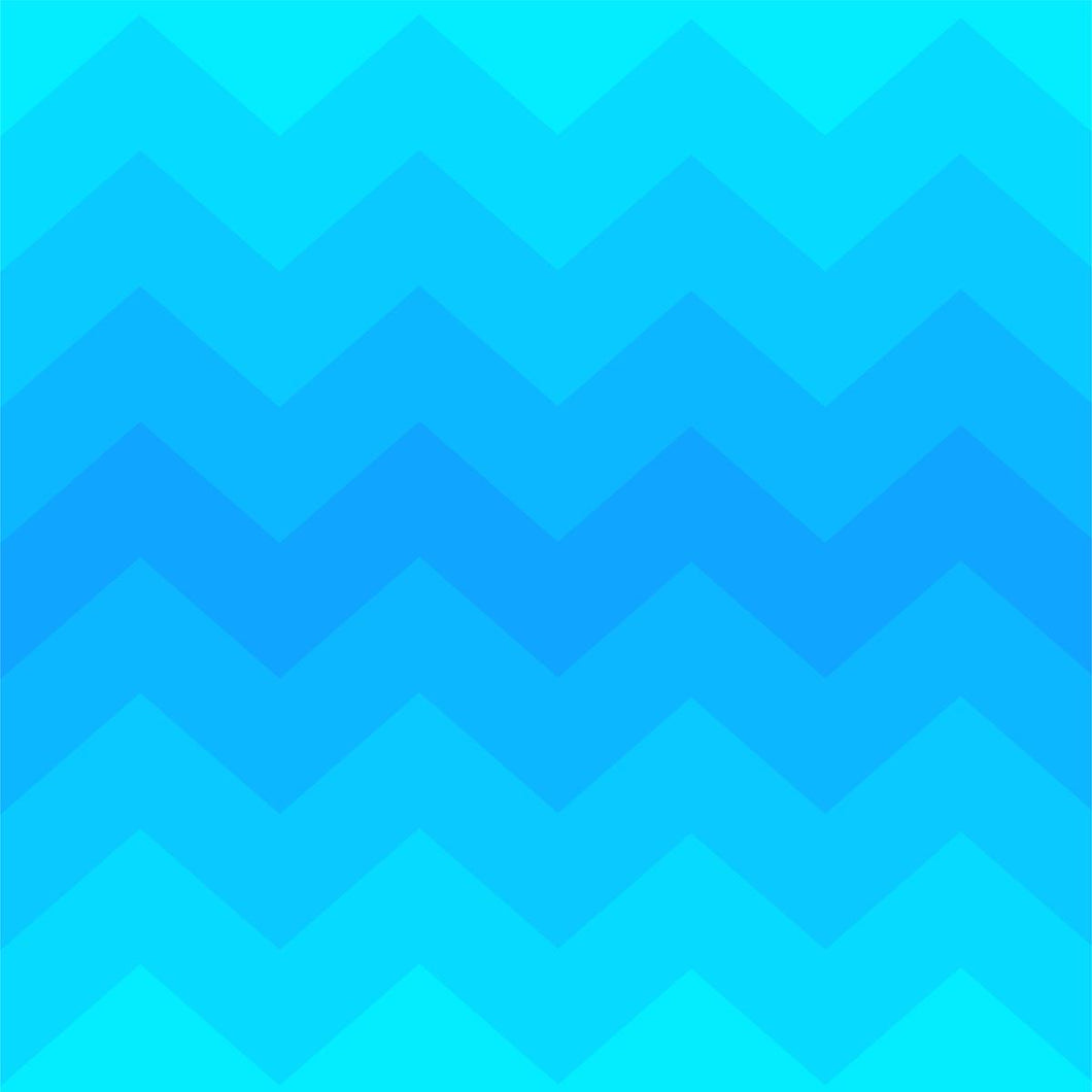 Chevron Blue Shades Peel & Stick Wallpaper N07103
