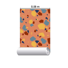 Load image into Gallery viewer, Modern Orange Granite Peel &amp; Stick Wallpaper N07111
