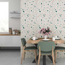 Load image into Gallery viewer, White Colorful Granite Peel &amp; Stick Wallpaper N07117
