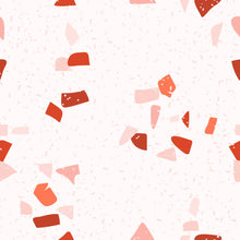 Load image into Gallery viewer, White Red &amp; Orange Granite Peel &amp; Stick Wallpaper N07120
