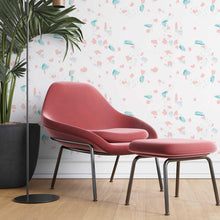 Load image into Gallery viewer, White Pink &amp; Green Água Granite Peel &amp; Stick Wallpaper N07125
