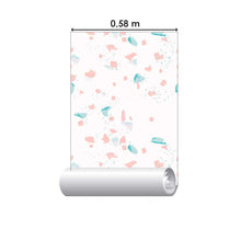 Load image into Gallery viewer, White Pink &amp; Green Água Granite Peel &amp; Stick Wallpaper N07125
